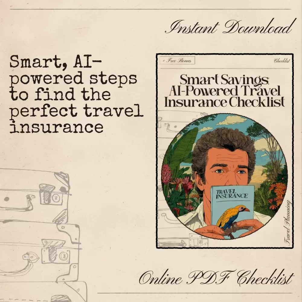 Smart Savings: AI-Powered Travel Insurance Checklist | Ultimate Digital Download for Smarter Coverage Decisions | Perfect for ai for budget travel insurance comparisons