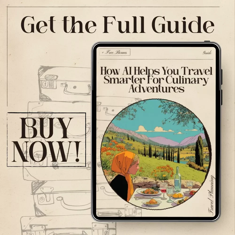 How AI Helps You Travel Smarter for Culinary Adventures | Digital Guide for Food Travelers | AI Planning Tips + ai for booking flights for culinary tours | eBook for Culinary Trip Strategy