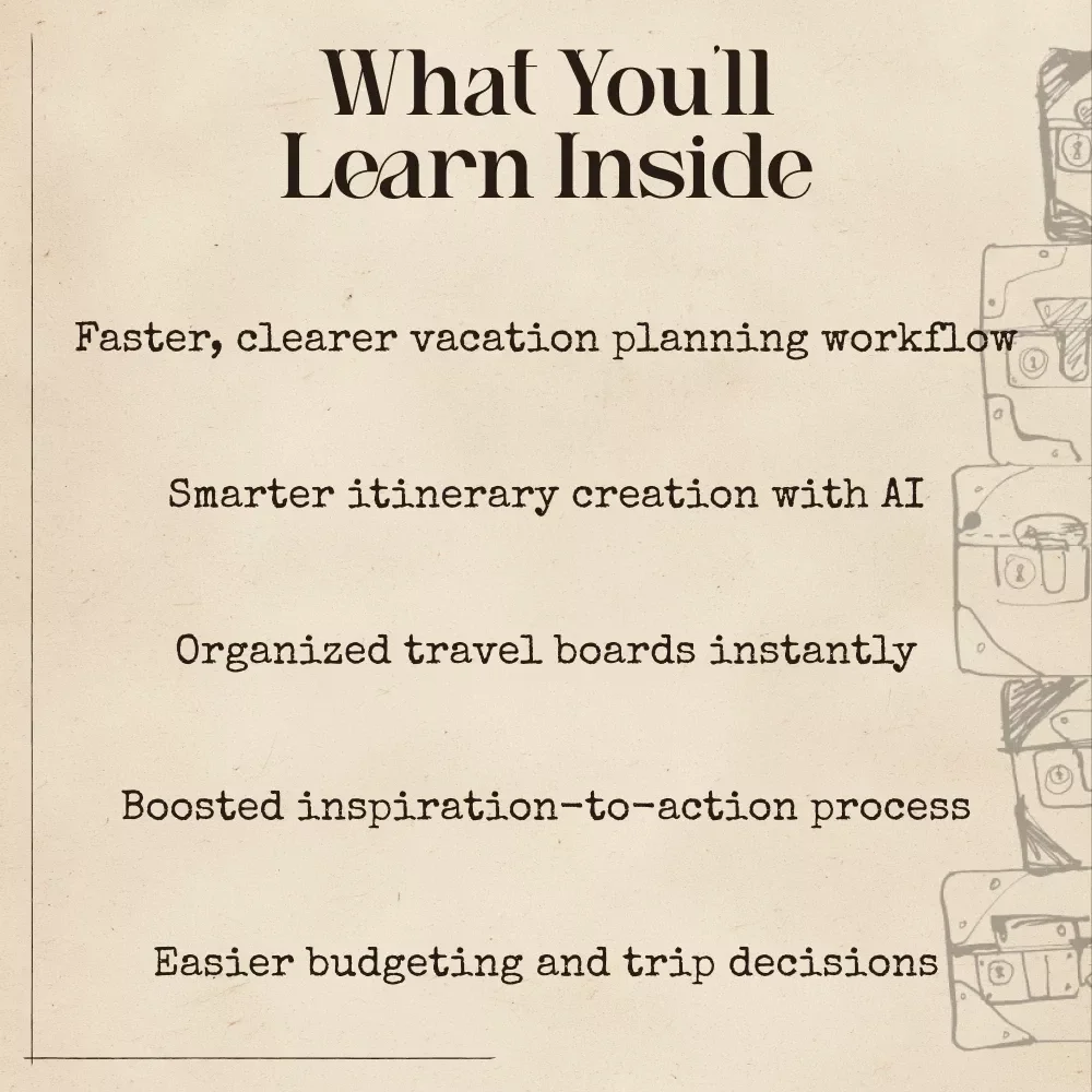 Using AI & Pinterest to Plan Your Dream Vacation – Ultimate Travel Planning Guide | AI Using Pinterest to Plan a Vacation | Digital Download
