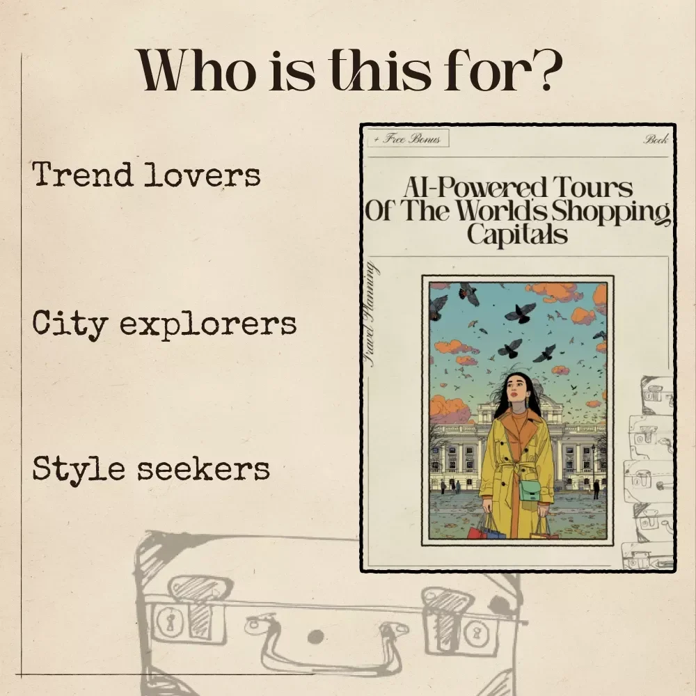 AI-Powered Tours of the World’s Shopping Capitals | Digital eBook for Fashion Travelers | ai for fashion and shopping capital tours
