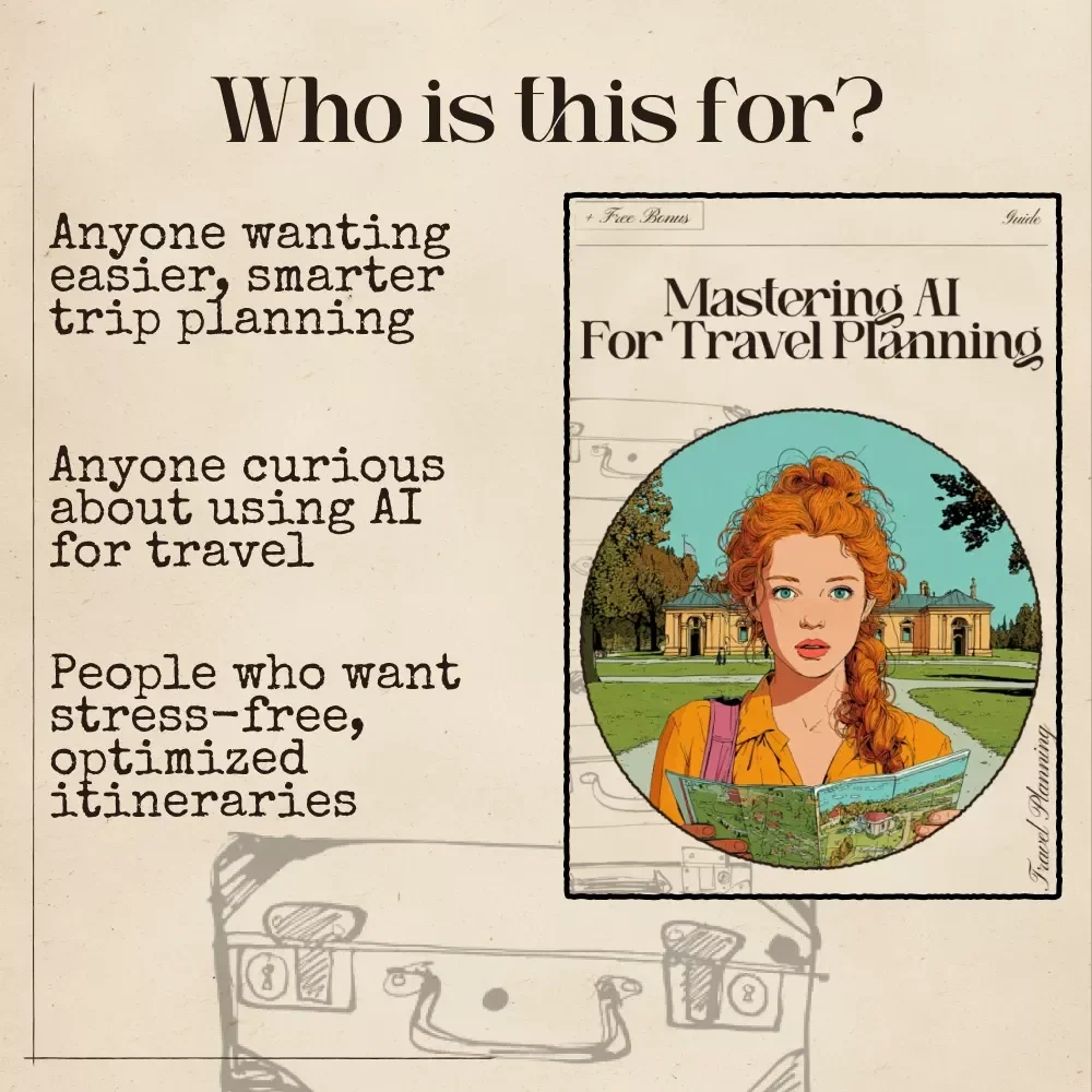 Mastering AI for Travel Planning – Ultimate Digital Guide for Smarter Trips | Prompt Engineering for Travel Planning AI | Editable PDF Download