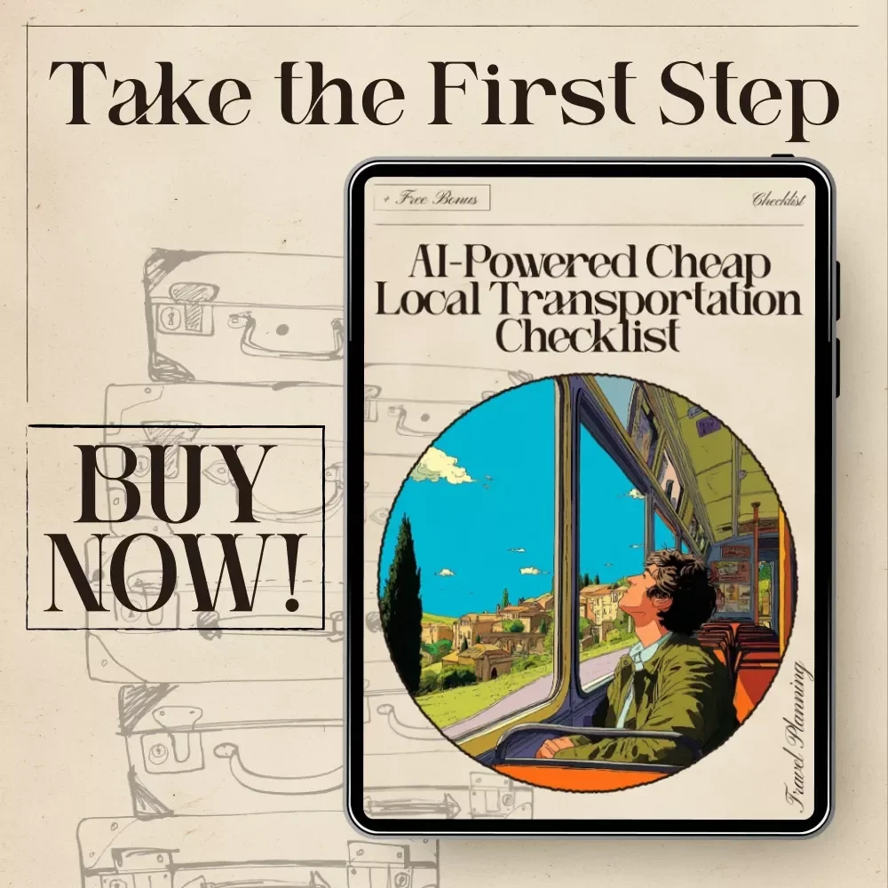 AI-Powered Cheap Local Transportation Checklist | Budget Travel Guide | Smart Mobility Tips | ai for cheap local transportation tips