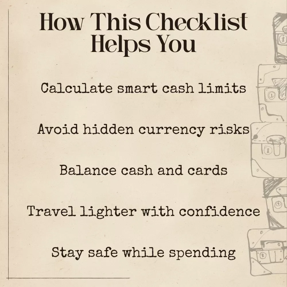 The Jet-Setter’s AI Cash Checklist | Smart Travel Budget Guide | ai for how much cash to carry in each country