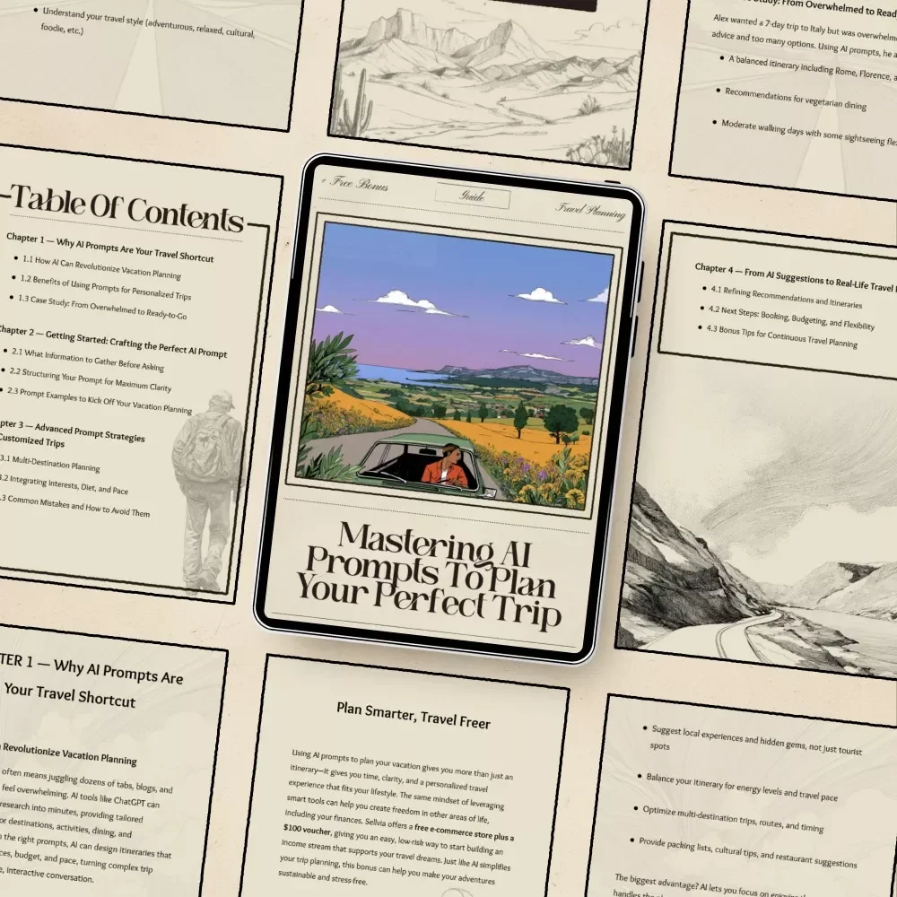 Mastering AI Prompts to Plan Your Perfect Trip | Travel Planning Guide | Easy Prompts for AI to Plan a Vacation | Digital Download