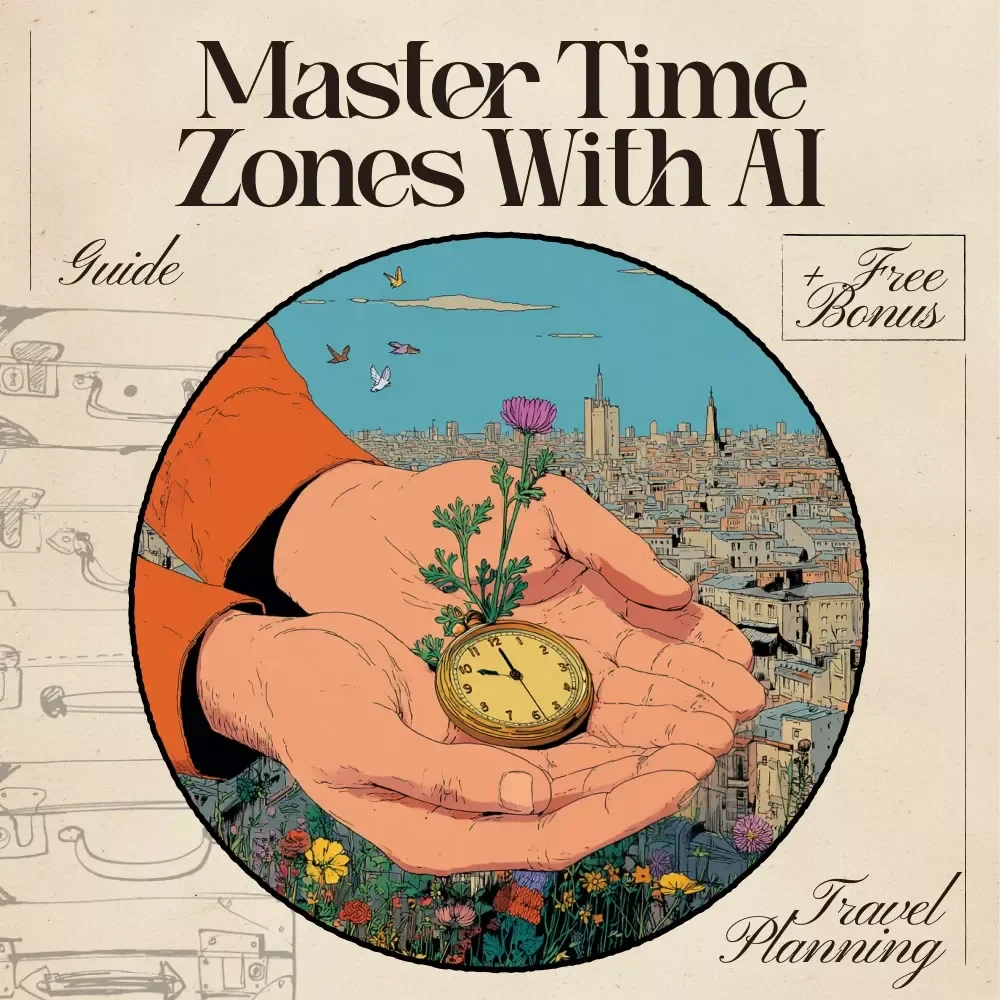 Master Time Zones with AI While Traveling – Digital Travel Productivity Guide | Smart Jet Lag Fix | Instant Download for Seamless Global Adventures | ai that helps with time zone management