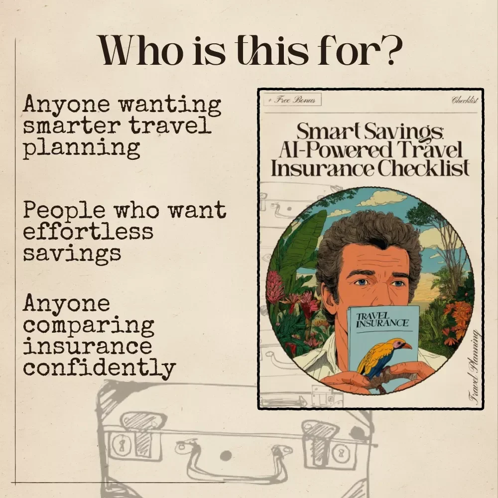 Smart Savings: AI-Powered Travel Insurance Checklist | Ultimate Digital Download for Smarter Coverage Decisions | Perfect for ai for budget travel insurance comparisons