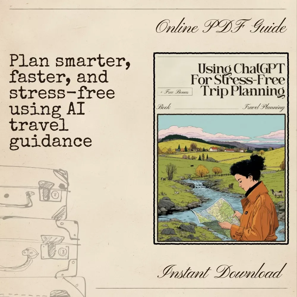 Using ChatGPT for Stress-Free Trip Planning | Travel Guide eBook | How to Use ChatGPT for Trip Planning | Digital Download for Smarter Vacation Planning