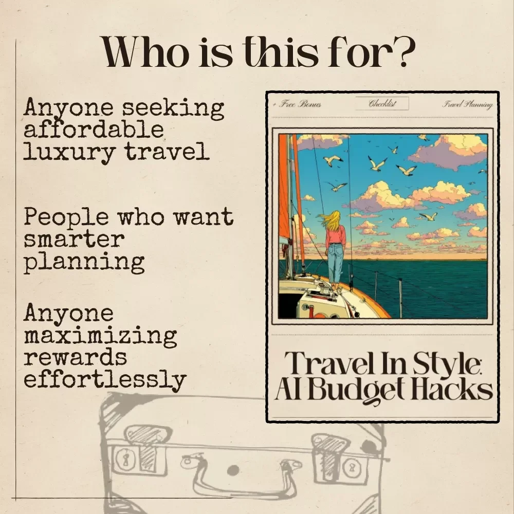 Travel in Style: AI Budget Hacks – Ultimate Luxury Travel Checklist for Smart Jetsetters | ai luxury travel hacks on a budget | Digital Download