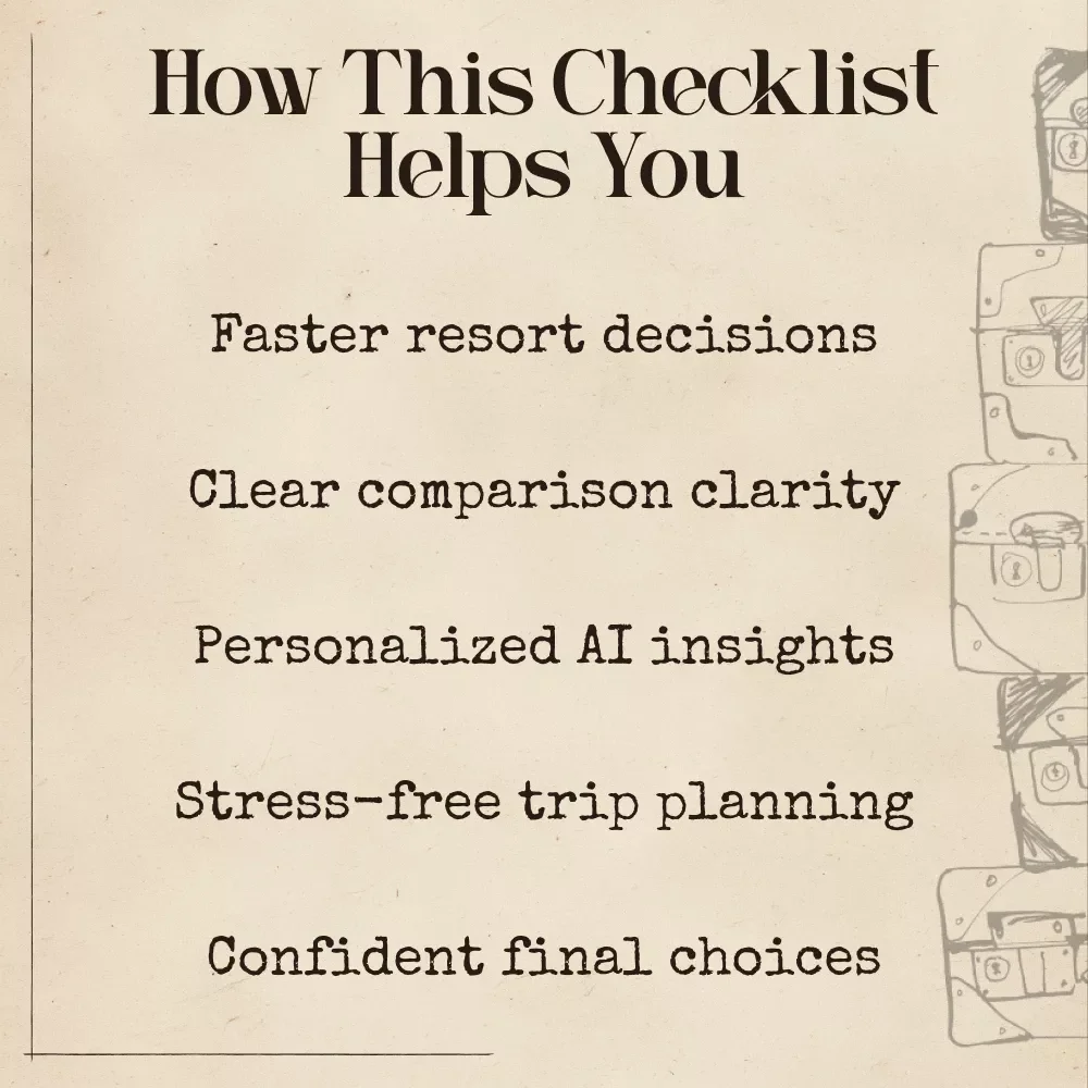 The Ultimate AI-Powered All-Inclusive Resort Comparison Checklist | Vacation Planner Printable | AI Travel Guide | Use ai to find all inclusive resort comparisons | Digital Download