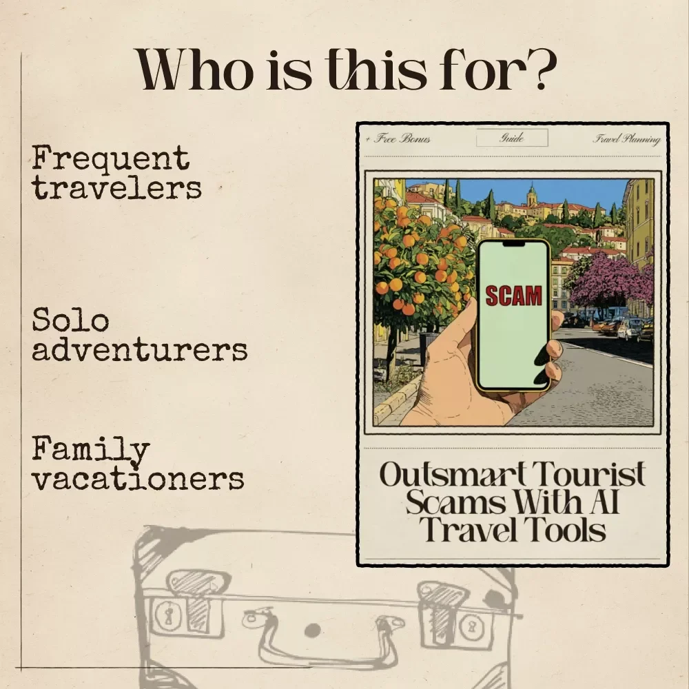 Outsmart Tourist Scams with AI Travel Tools – Digital Safety Guide | Smart Companion for Secure Adventures | Instant Download for Savvy Travelers | ai for avoiding tourist scams