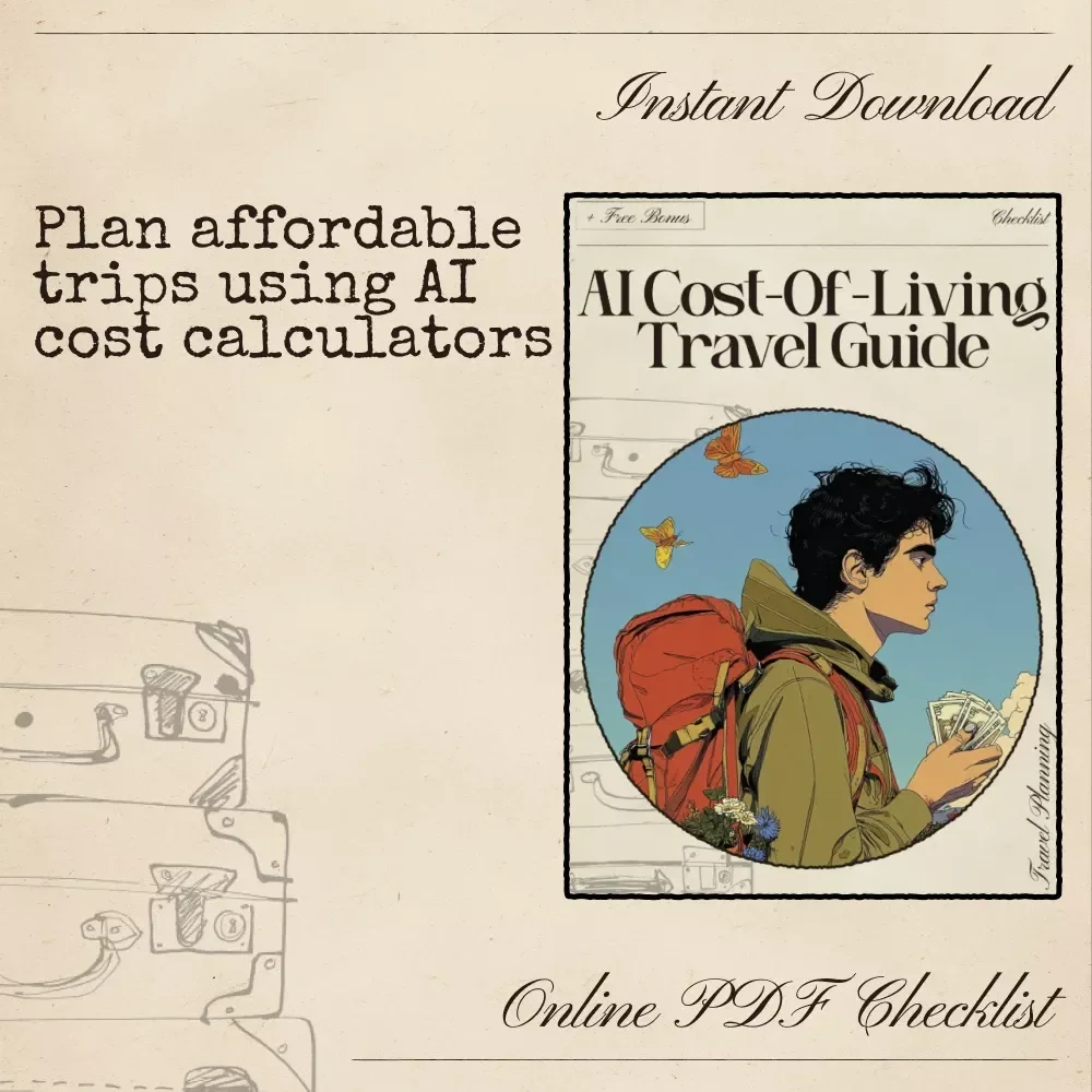AI Cost-of-Living Travel Guide | Smart Budget Travel Checklist | Use AI Travel Cost of Living Calculator for Smarter Planning