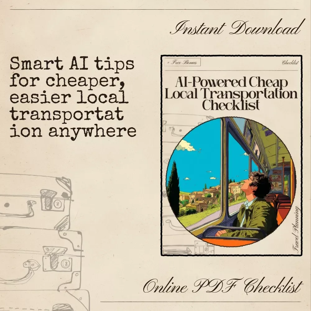 AI-Powered Cheap Local Transportation Checklist | Budget Travel Guide | Smart Mobility Tips | ai for cheap local transportation tips