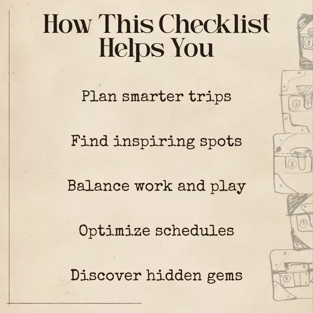 AI Finds Your Perfect Working Vacation – Digital Checklist | Smart Guide for Productive Travel and Work-Life Balance | ai that finds working vacation spots