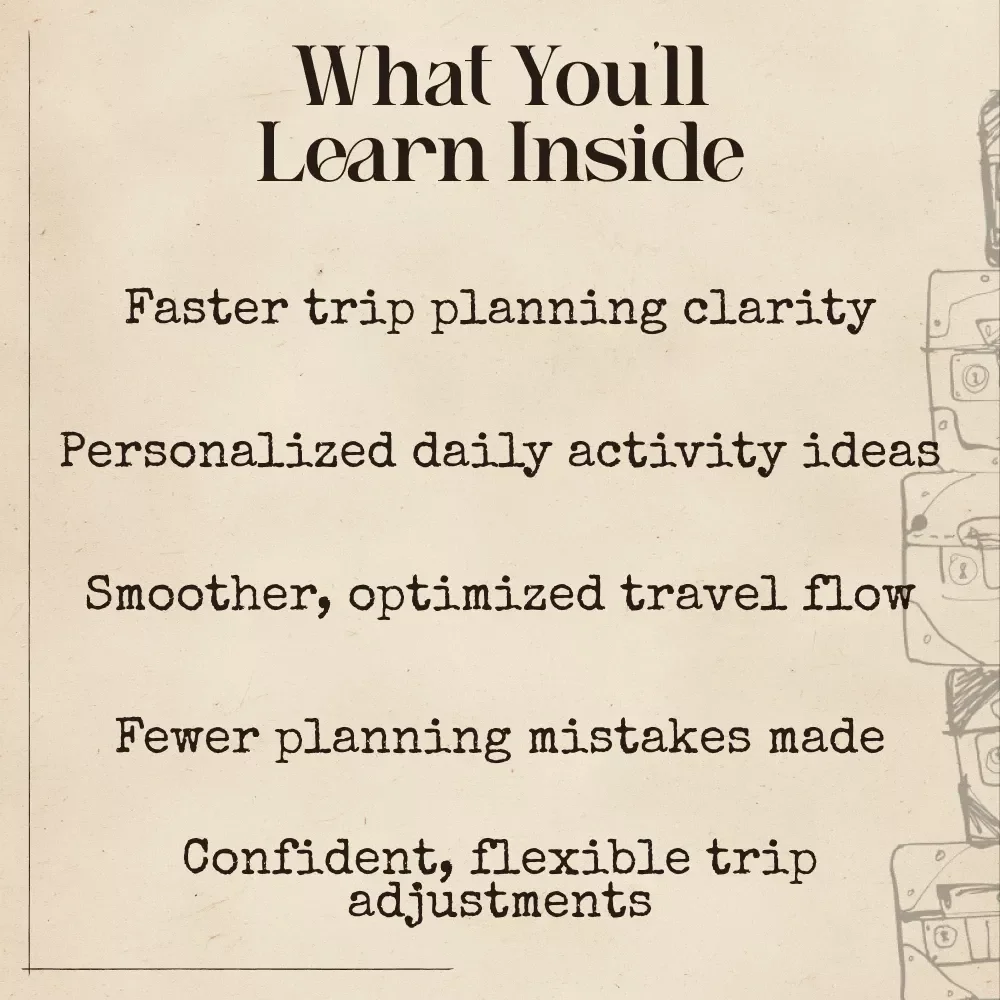 Using AI to Plan Your Daily Itinerary | Travel Planning Guide for Effortless Day-by-Day Trips | Digital Download | ai app that plans your day by day itinerary | Ultimate Itinerary Planner eBook