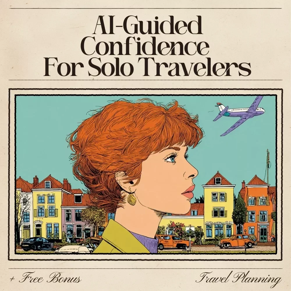 AI-Guided Confidence for Solo Travelers | Digital Travel Anxiety Guide, Solo Travel Mindset eBook, AI Travel Safety Planner, Confidence-Building Travel Toolkit