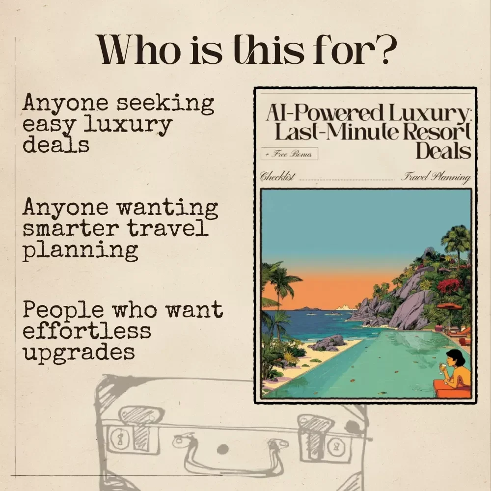 AI-Powered Luxury: Last-Minute Resort Deals | Premium Travel Checklist for Smart Shoppers | AI for Last Minute Luxury Resort Deals Guide