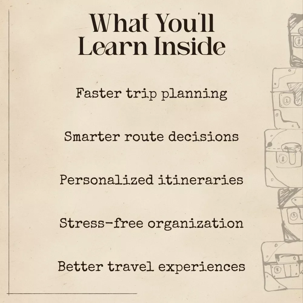 How to Use AI to Plan the Perfect Itinerary — Ultimate Road Trip Planning eBook for Travelers | Digital Download | using ai to plan a road trip itinerary Guide