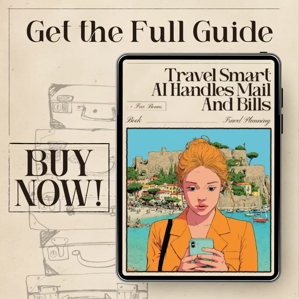 Travel Smart: AI Handles Mail and Bills – Long-Term Travel eBook, Digital Nomad Guide, AI to Manage Mail and Bills While Traveling Long Term