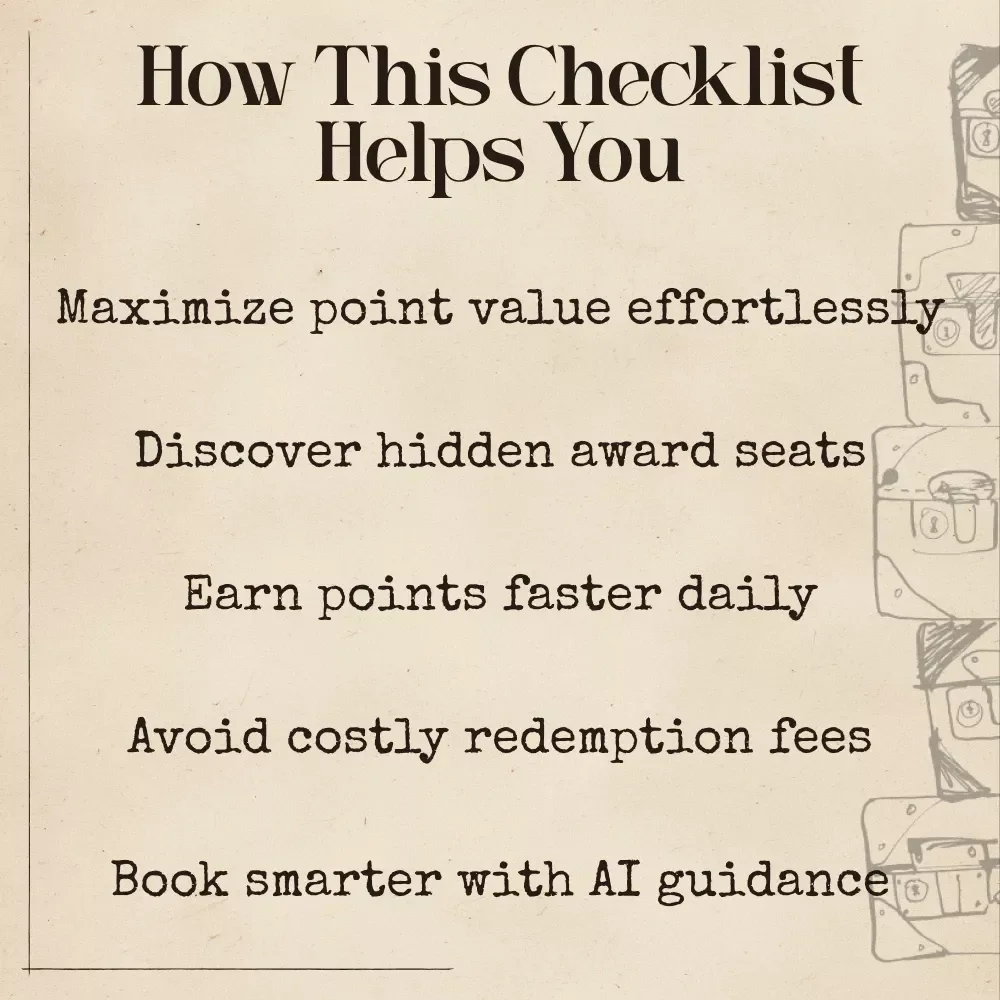 Smart Traveler’s Checklist for Using AI to Maximize Points & Miles – Ultimate Digital Download for savvy flyers, ai to calculate travel points and miles, award travel planner, points optimizer, and AI-powered mileage maximizer