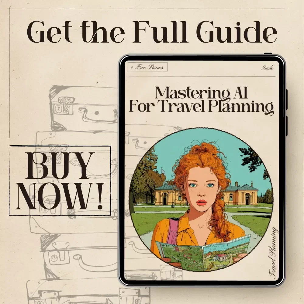 Mastering AI for Travel Planning – Ultimate Digital Guide for Smarter Trips | Prompt Engineering for Travel Planning AI | Editable PDF Download