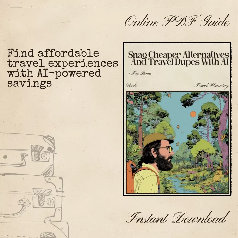 Snag Cheaper Alternatives and Travel Dupes with AI | Digital Travel Savings eBook | Learn How to Use AI to Find Travel Dupes Cheaper Alternatives | Smart Budget Travel Guide
