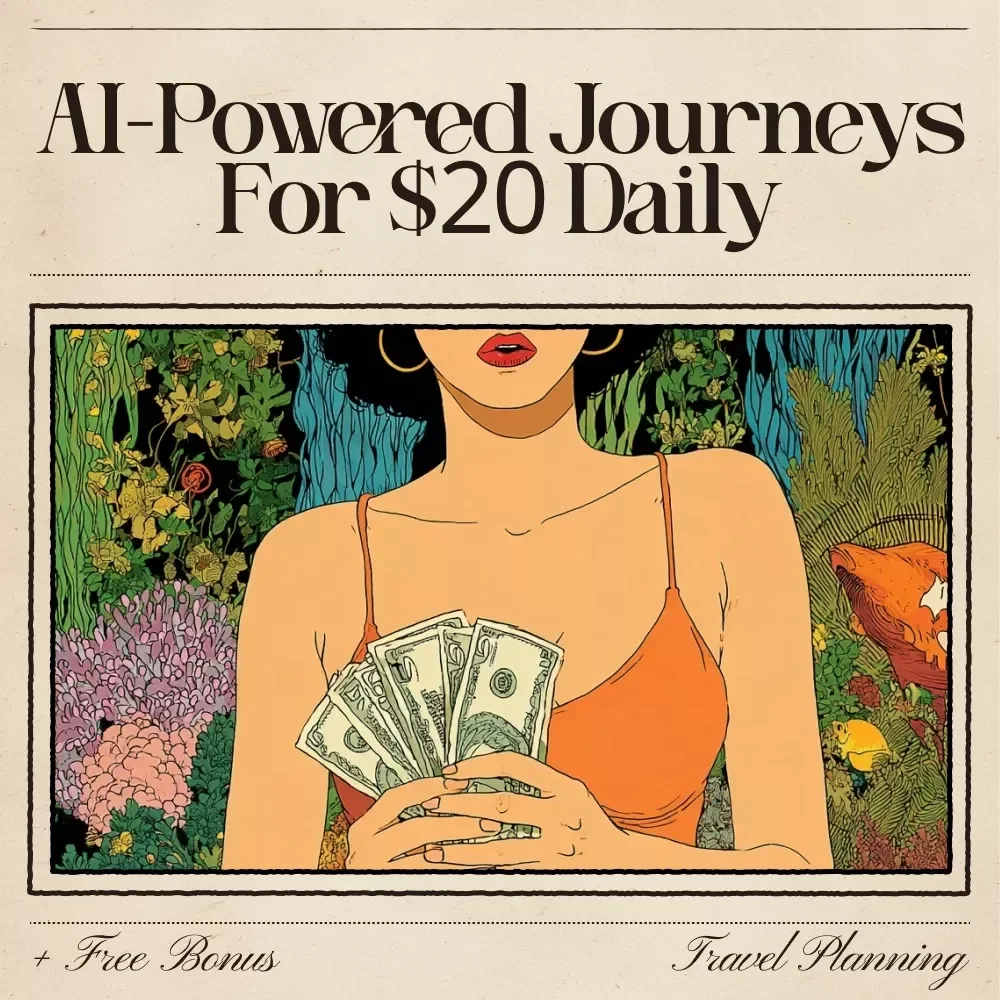 AI-Powered Journeys for $20 Daily: The Ultimate AI to Travel the World on 20 Dollars a Day eBook