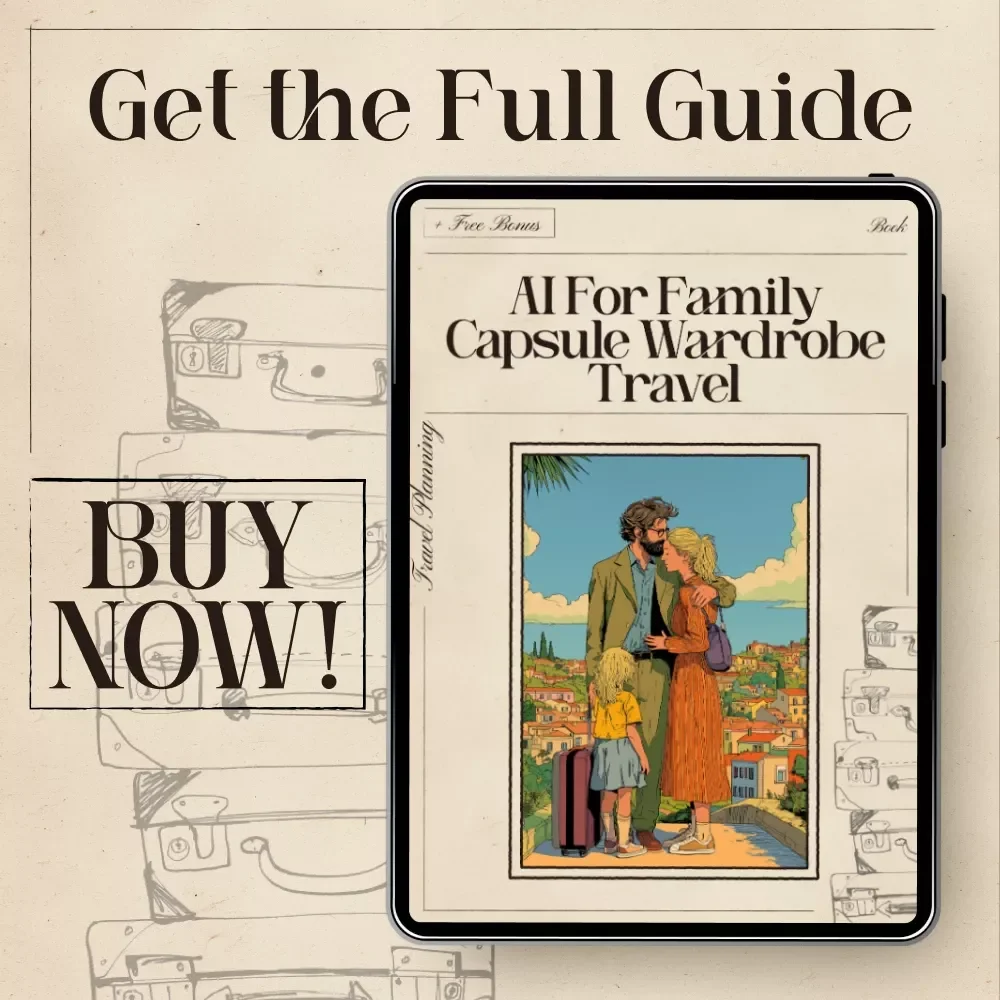 AI for Family Capsule Wardrobe Travel – Smart eBook Guide for Stress-Free Packing & Mix-and-Match Outfits