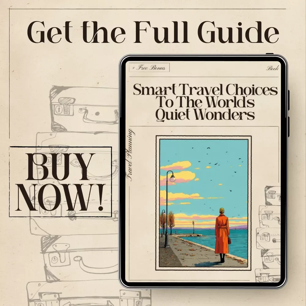 Smart Travel Choices to the World’s Quiet Wonders | Quiet Travel Ebook | ai for less crowded alternatives to popular spots | Hidden Gem Destination Guide