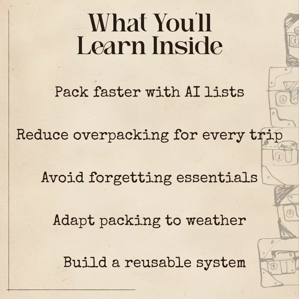 Packed Smarter: AI for Family Vacations — Digital Guide for Stress-Free Family Travel, AI Packing System, Smart Packing Lists, Family Travel Planner