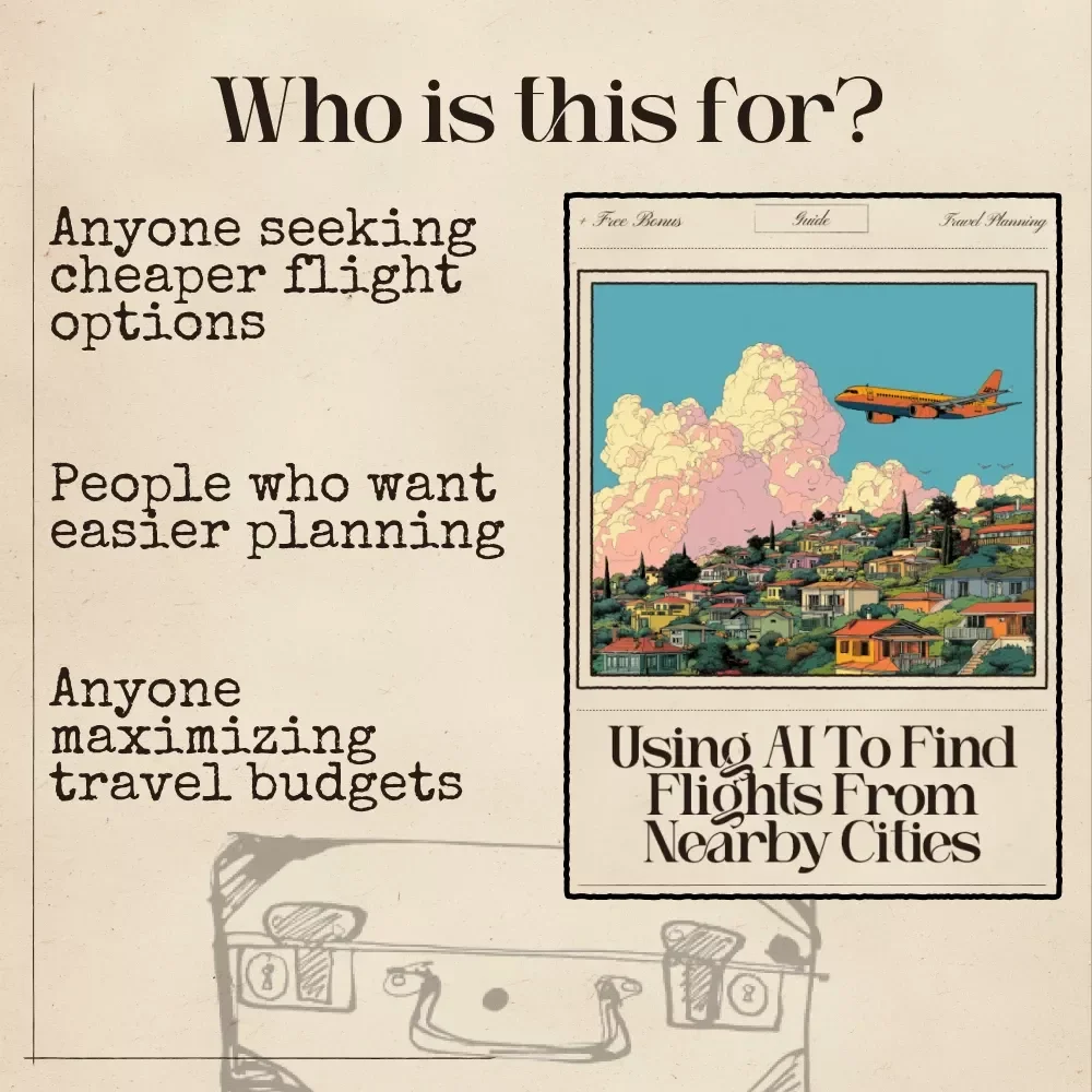Using AI to Find Flights from Nearby Cities Guide | Travel Savings eBook | AI for Finding Flights from Nearby Cities | Smart Flight Search Tips & Checklist