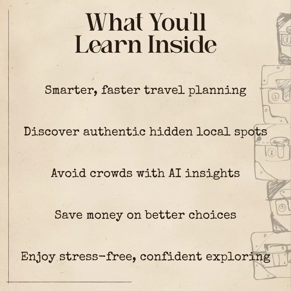 Using AI to Dodge Tourist Traps | Smart Travel Guide for Hidden Gems, AI for Avoiding Tourist Traps, Digital Download for Travelers