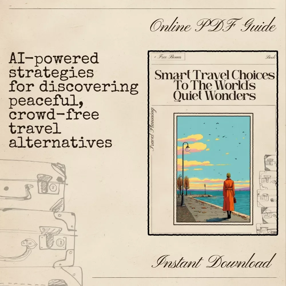 Smart Travel Choices to the World’s Quiet Wonders | Quiet Travel Ebook | ai for less crowded alternatives to popular spots | Hidden Gem Destination Guide