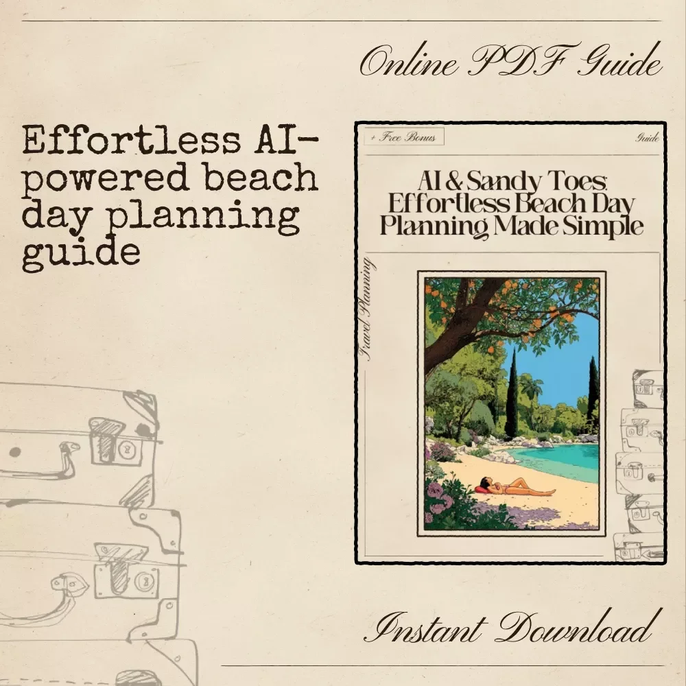 AI & Sandy Toes: Effortless Beach Day Planning Made Simple – Digital Download eBook, Guide, Checklist for Stress-Free Summer Fun