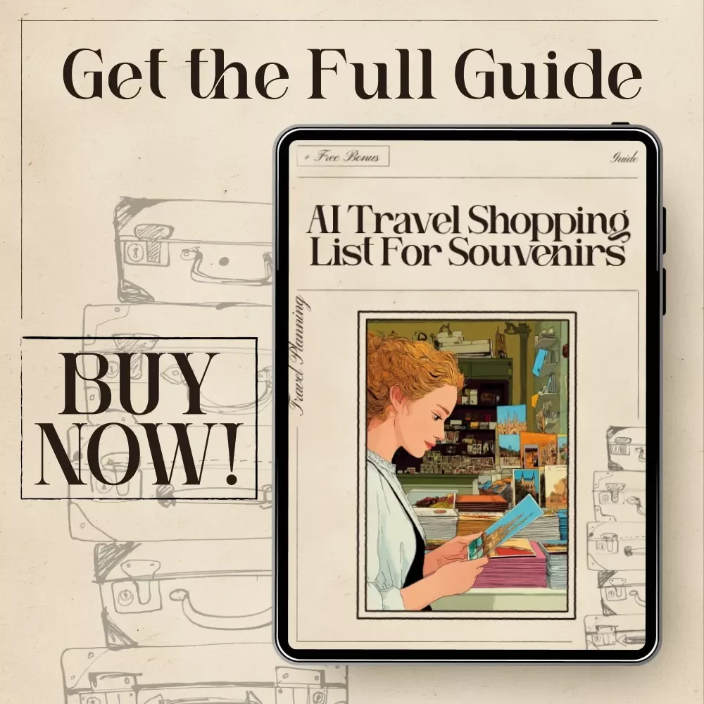 AI Travel Shopping List for Souvenirs - The Ultimate Guide for Unique Finds