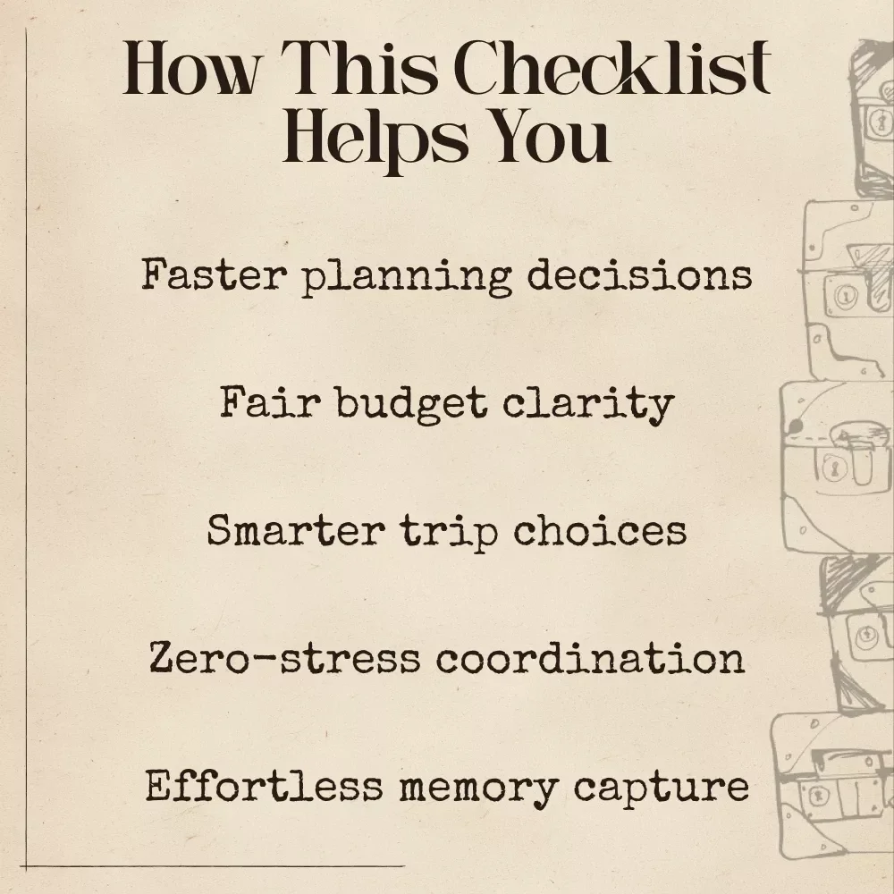 AI-Powered Reunion Trip Planning Checklist | Digital Download for Organizing Friend Getaways | Use ai to plan a reunion trip with friends Easily