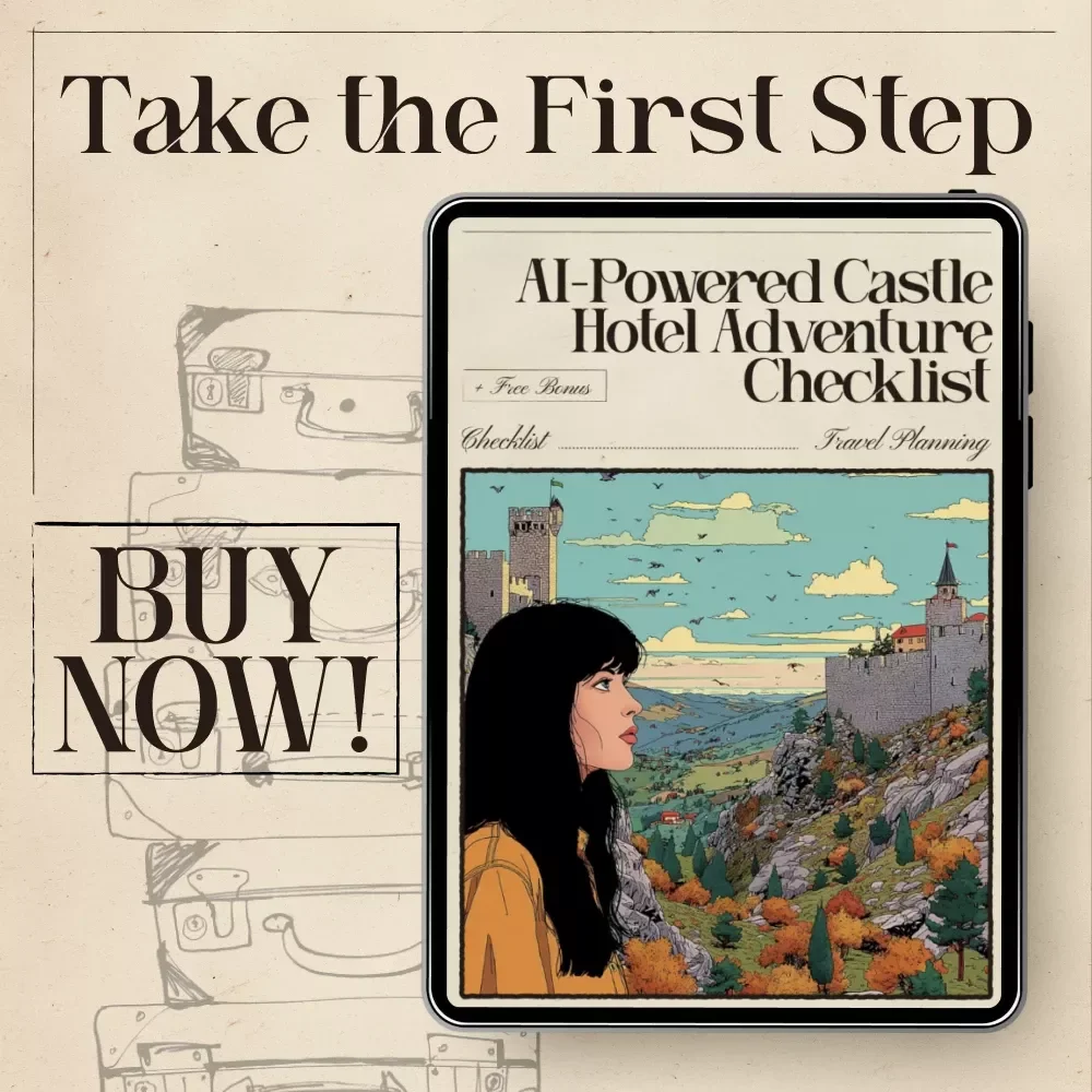 AI-Powered Castle Hotel Adventure Checklist – Digital Travel Planner | Smart Guide for Historic Luxury Getaways | Instant Download for Fairytale Stays | ai that finds historic castle hotel stays