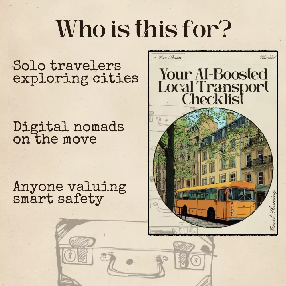 Your AI-Boosted Local Transport Checklist | Digital Travel Safety Planner | ai for local transportation safety tips for Smarter, Safer Journeys
