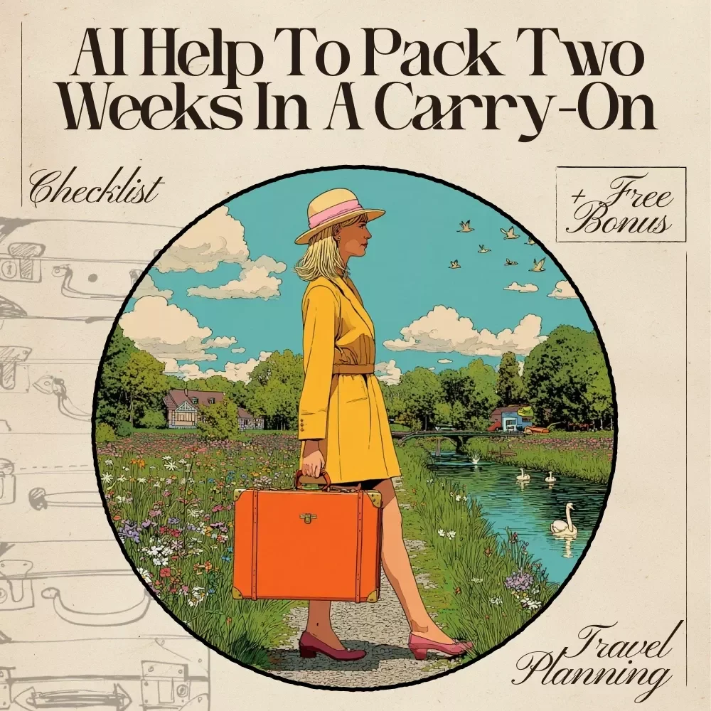 AI Help to Pack Two Weeks in a Carry-On | Ultimate Checklist for Travel, Capsule Wardrobe & Smart Packing