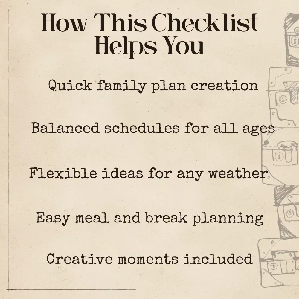 AI Family Fun Planner | Editable Digital Download Guide for Easy Family Activity Planning | Printable eBook & Checklist for Parents