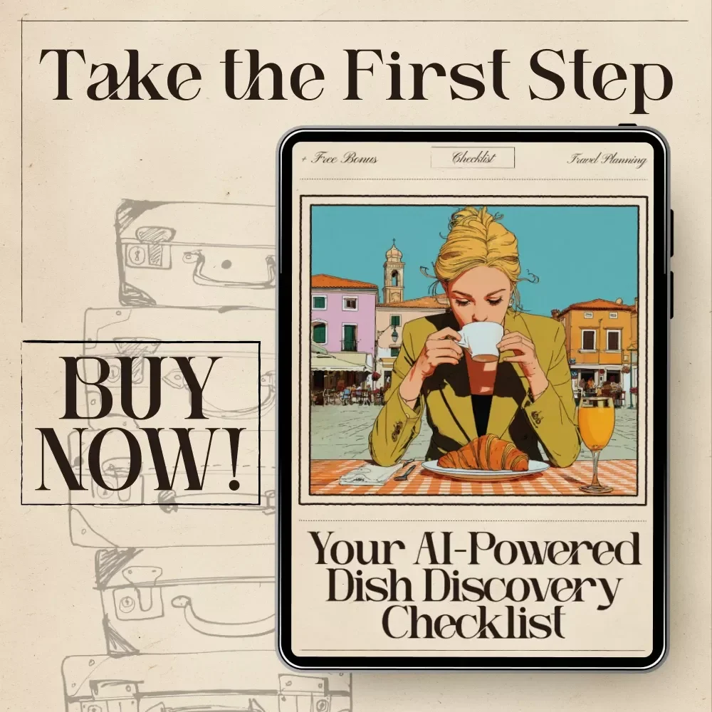 Your AI-Powered Dish Discovery Checklist | Travel Foodie Printable | ai that recommends local dishes to try | Digital Download for Authentic Flavor Exploration