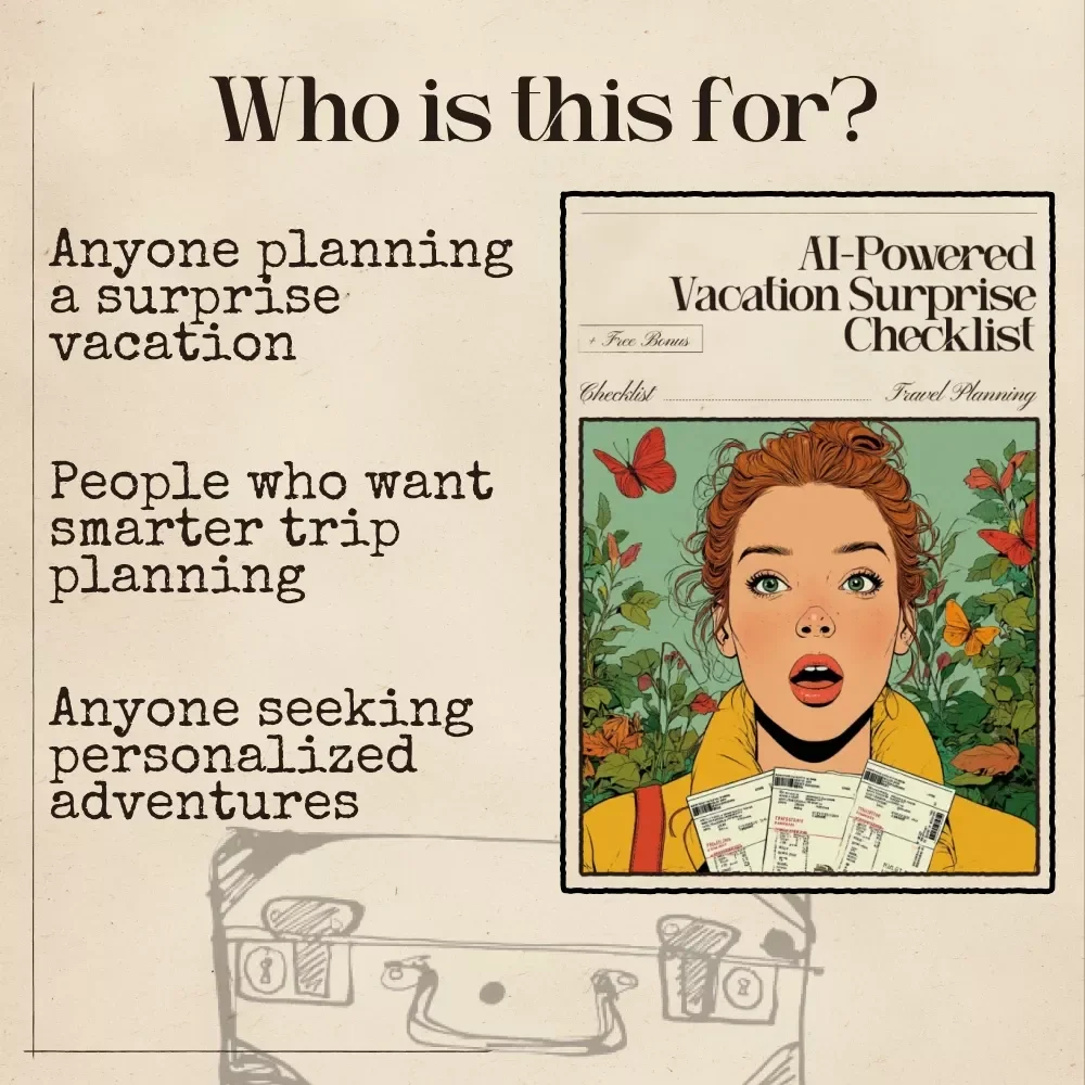 AI-Powered Vacation Surprise Checklist - The Ultimate Travel Planning Guide for Secret Getaways