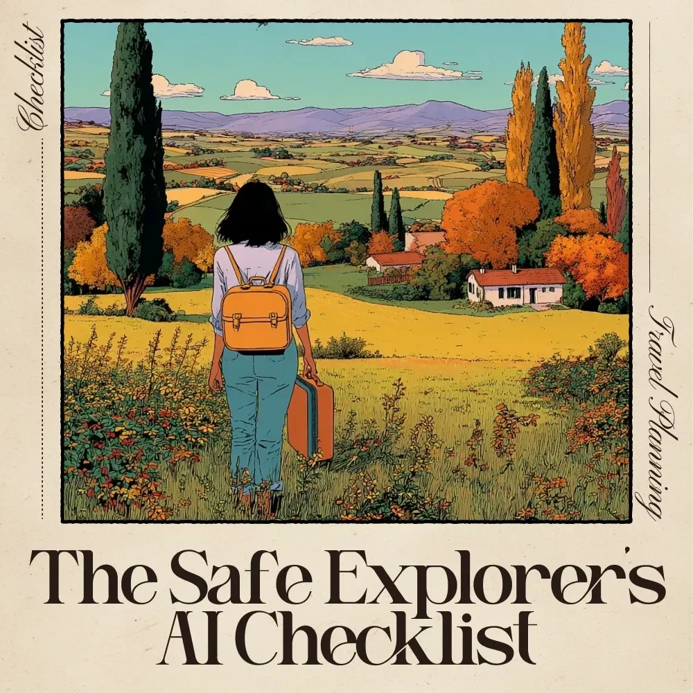 The Safe Explorer’s AI Checklist | Solo Travel Safety Guide, AI Travel Checklist, Digital Download for Travelers