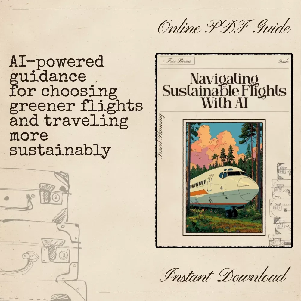 Navigating Sustainable Flights with AI – Eco Travel Guide for Greener Trips, AI for Finding Sustainable Airline Options, Low-Impact Flight Planning eBook