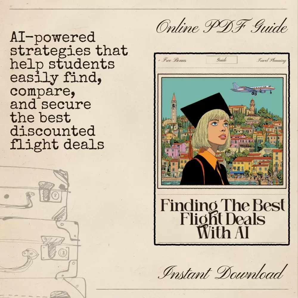 Finding the Best Flight Deals With AI — Student Travel Savings Guide | Digital Download | Learn ai to book flights with student discounts
