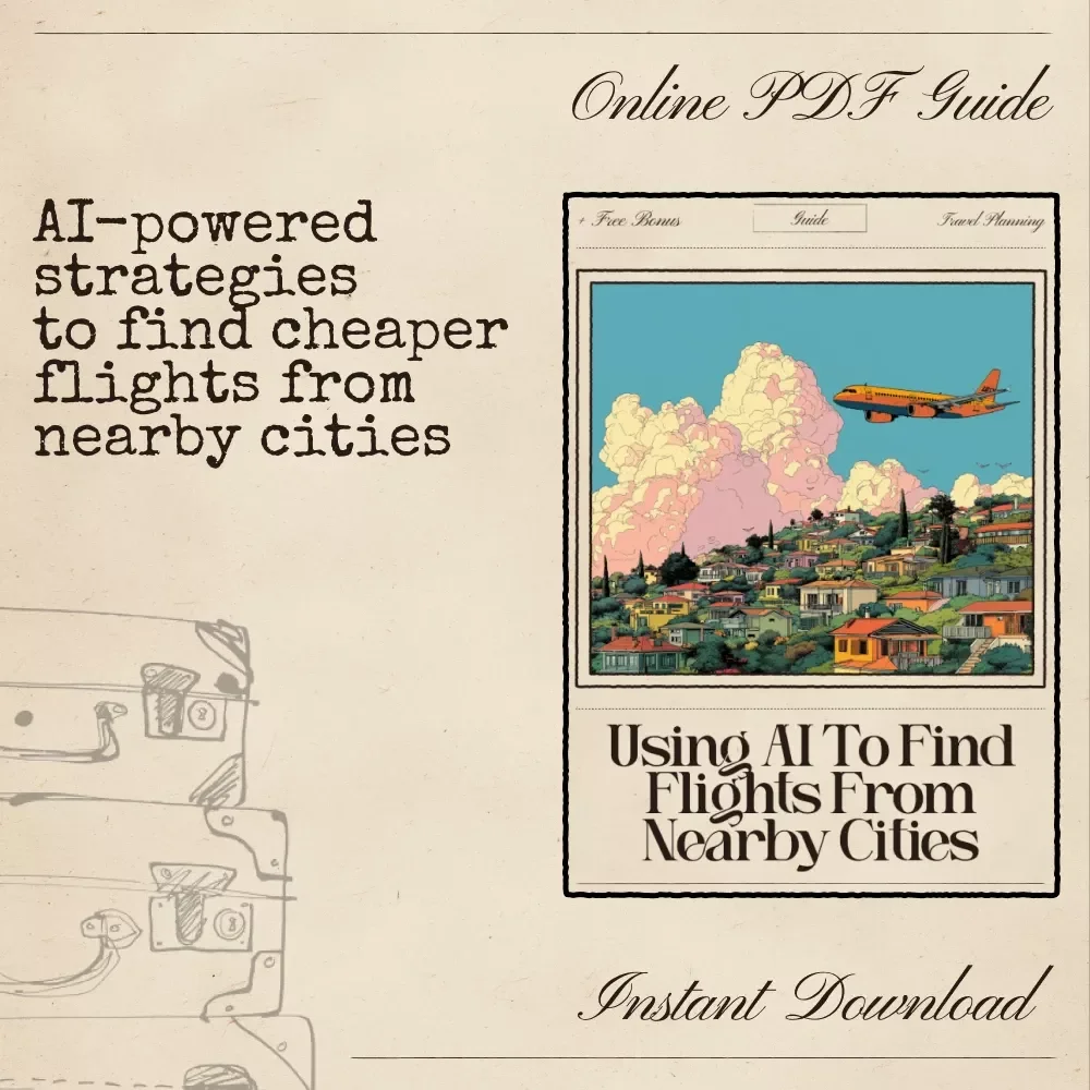 Using AI to Find Flights from Nearby Cities Guide | Travel Savings eBook | AI for Finding Flights from Nearby Cities | Smart Flight Search Tips & Checklist
