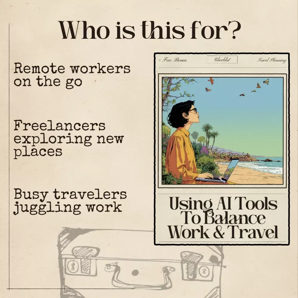 Using AI Tools to Balance Work & Travel | Digital Productivity & Travel Checklist | ai tools for balancing work and travel for Digital Nomads and Remote Workers