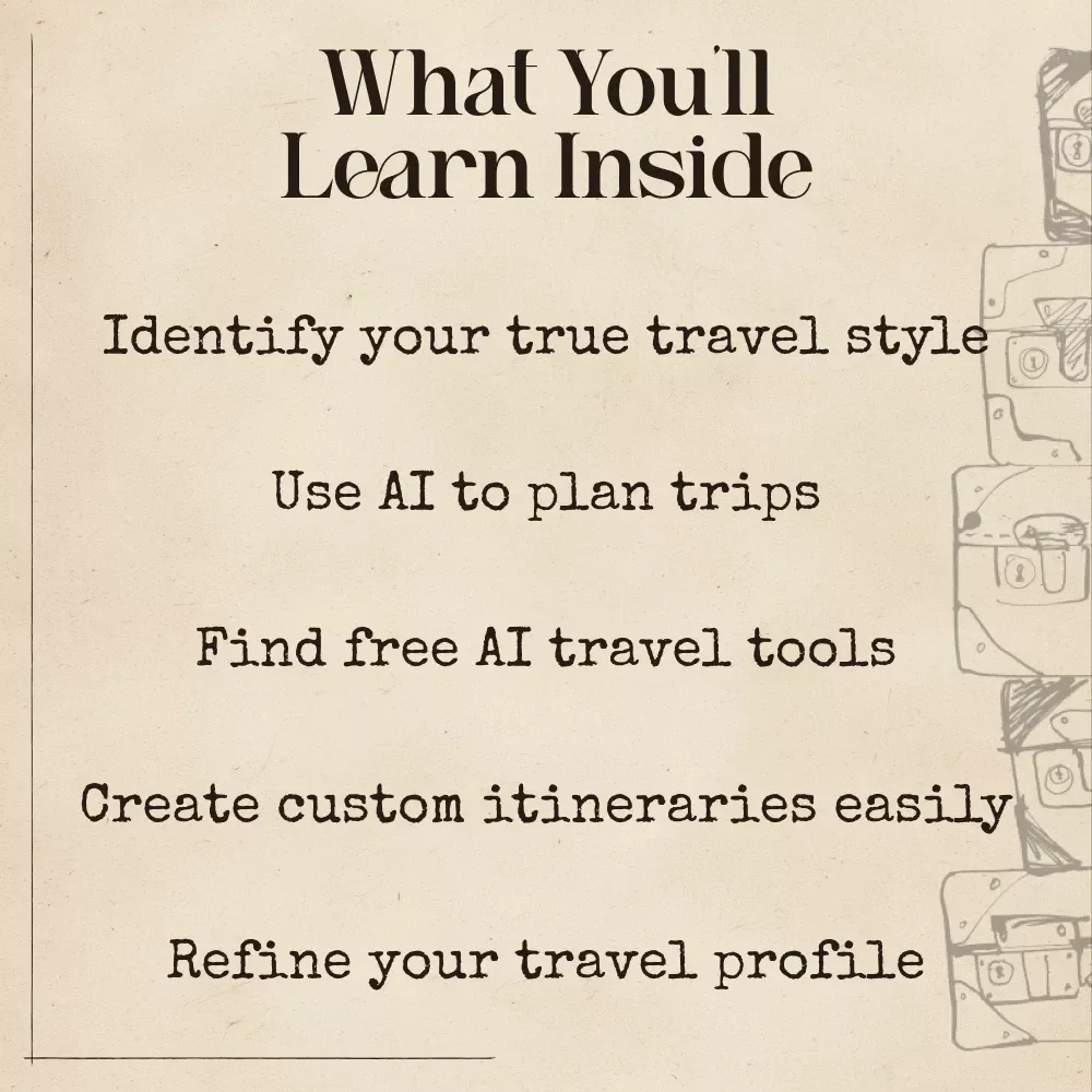 Discover Your Travel Personality with AI | Digital Guide for Self-Discovery, Smarter Trip Planning & Personalized Adventures | Use ai to discover your travel personality
