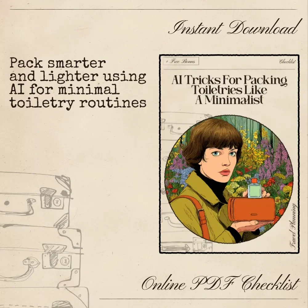 AI Tricks for Packing Toiletries Like a Minimalist | Digital Checklist for Smart, Minimal Travel | ai for packing toiletries minimally