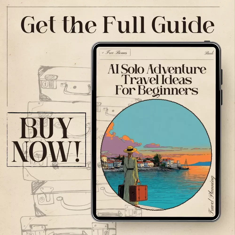 AI Solo Adventure Travel Ideas for Beginners | Digital Download Guide for First-Time Solo Travelers | Beginner-Friendly Adventure Planning eBook with Safety Tips, Checklists & AI Travel Prompts