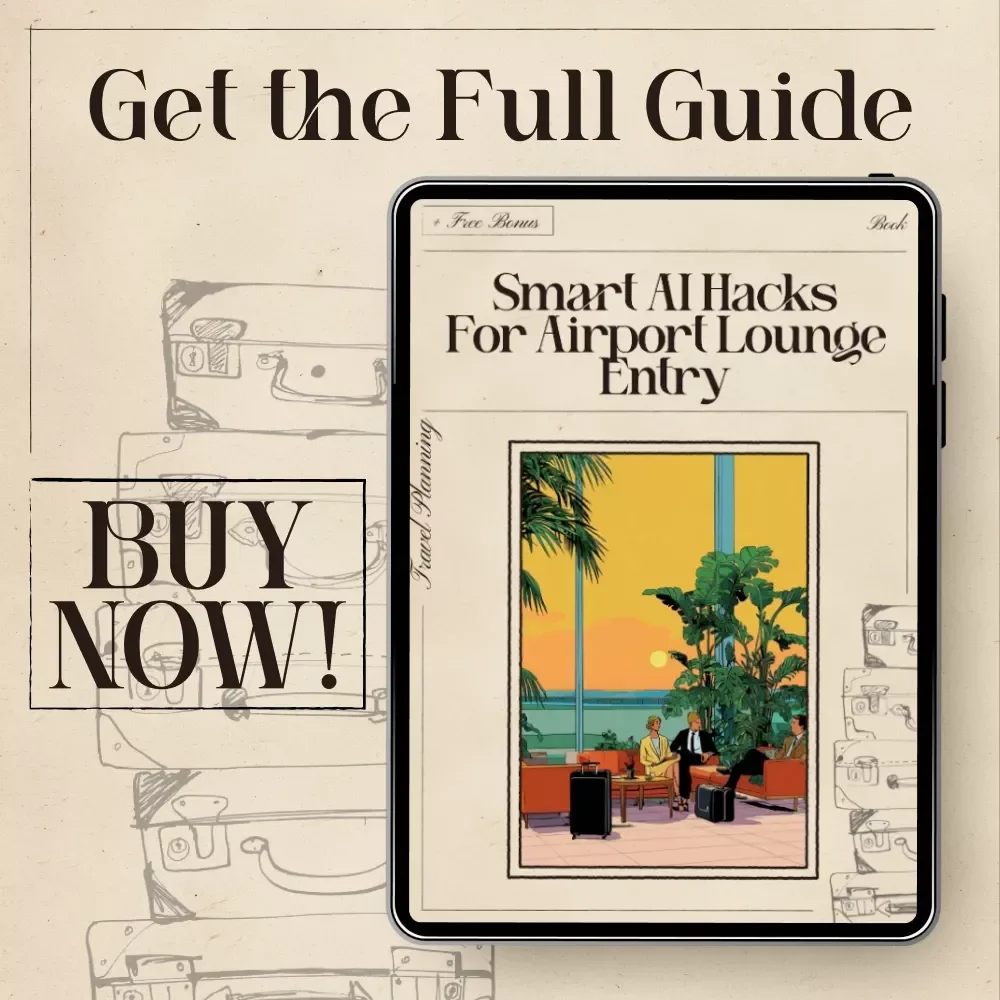 Smart AI Hacks for Airport Lounge Entry | Premium Travel eBook for Frequent Flyers | AI for Luxury Airport Lounge Access Hacks Guide | Digital Download